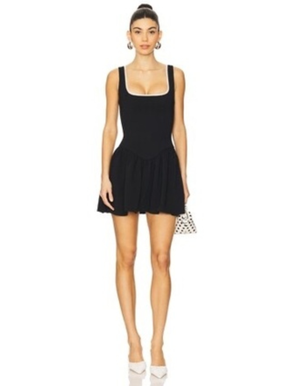 Majorelle Cynthia Mini Dress in Black & White